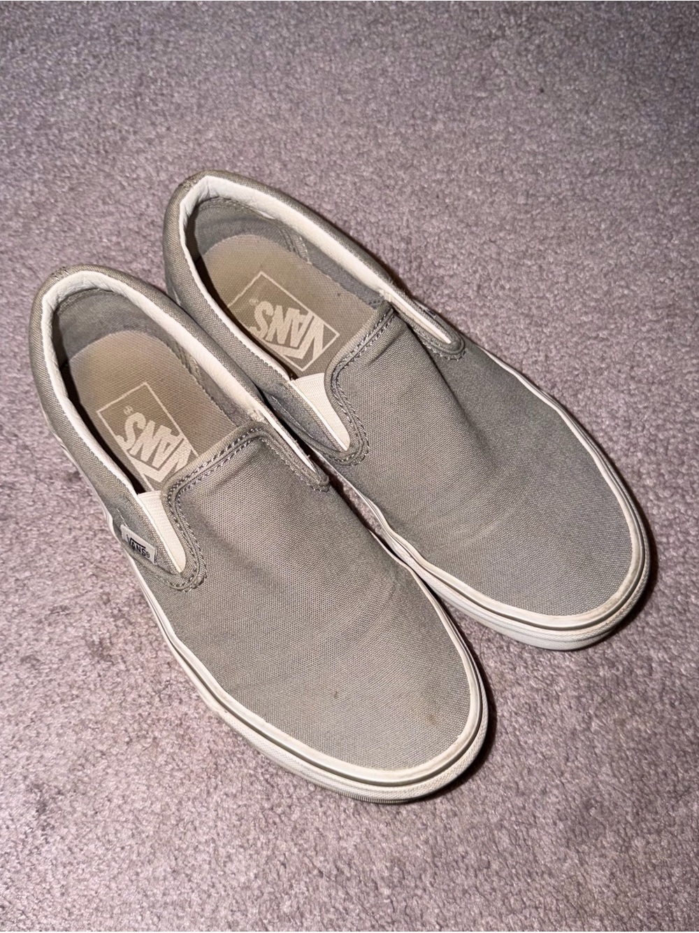 Vans Classic Slip-On Women’s Shoes- Gray
